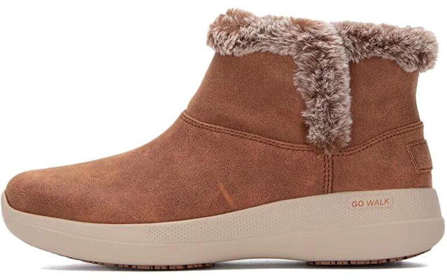 Skechers GO WALK 柔軟舒適 雪地靴 女款 栗色 Buy Skechers GO WALK 柔軟舒適 雪地靴 女款 栗色