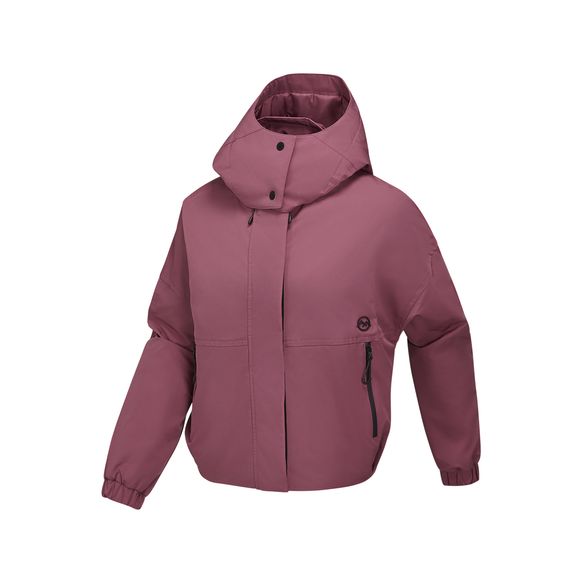 (Women) Skechers Outdoor Hooded Jacket - Waterproof, Warm, Soft Plum Color P125W028-053E