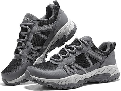 Skechers 減震防滑耐磨 低筒 戶外功能鞋 女款 灰黑 Shop Skechers 減震防滑耐磨 低筒 戶外功能鞋 女款 灰黑