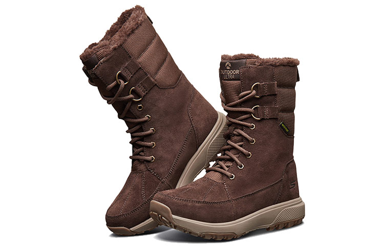 Order (W) Skechers Outdoor Ultra High-Top Schneestiefel Rot 15567-CHOC