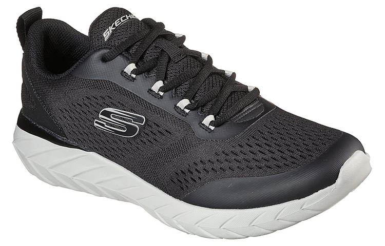 Lookbook (W) Skechers Overhaul 2.0 Low-Top Hitam/Putih 232288-BLK