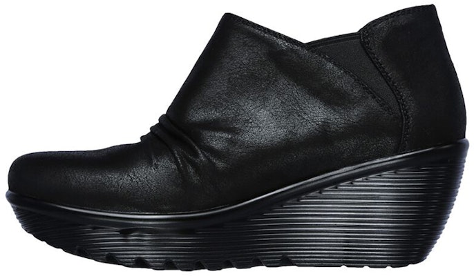 (Women) Skechers Parallel - Curtail 'Black Wedge Ankle Boot' 44749-BLK Buy (Women) Skechers Parallel - Curtail 'Black Wedge Ankle Boot' 44749-BLK