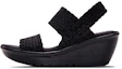 Buy Skechers Parallel 時尚休閒坡跟涼鞋 女款 全黑