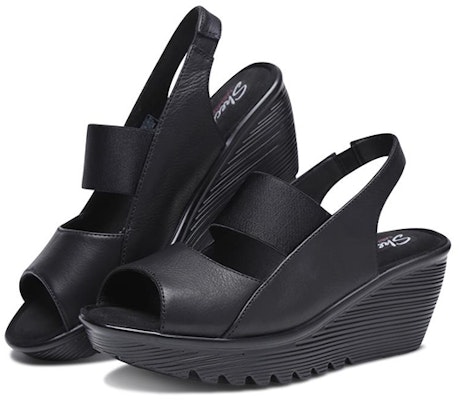 (Women) Skechers Parallel 'Black Wedge Sandal' 48863-BLK Lookbook (Women) Skechers Parallel 'Black Wedge Sandal' 48863-BLK