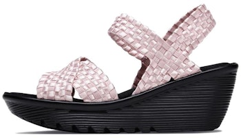 (Women) Skechers Parallel 'Fashion Casual Pink Wedge Sandal' 38658-PNK (Women) Skechers Parallel 'Fashion Casual Pink Wedge Sandal' 38658-PNK