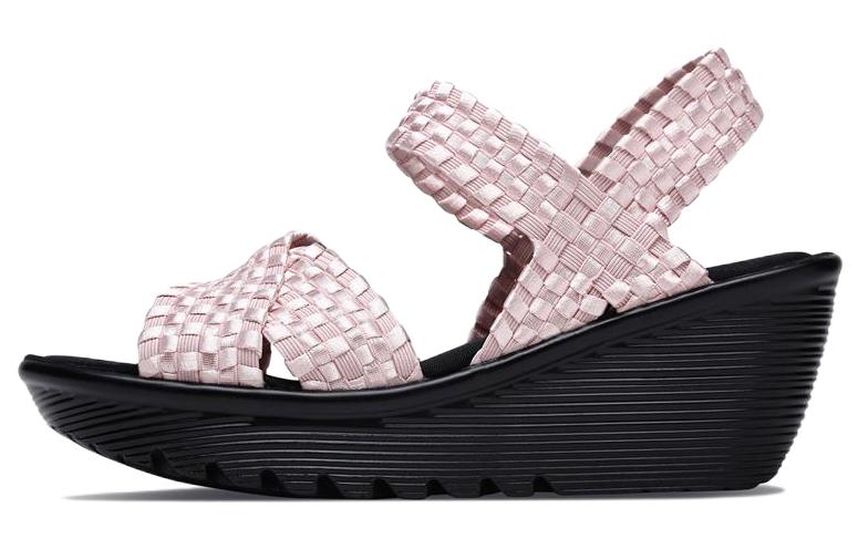 (Women) Skechers Parallel 'Fashion Casual Pink Wedge Sandal' 38658-PNK