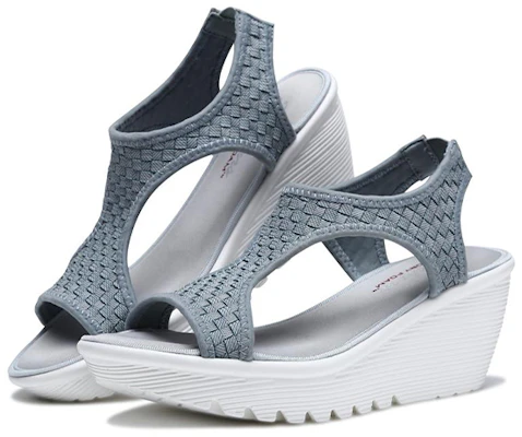(W) Skechers Parallel 'Sandal Kasual Fashion Abu-abu' 66666100-GRY Lookbook (W) Skechers Parallel 'Sandal Kasual Fashion Abu-abu' 66666100-GRY