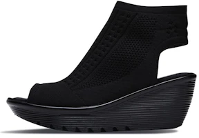 (Women) Skechers Parallel 'Fashion Casual Wedge Sandal Black' 49829-BLK (Women) Skechers Parallel 'Fashion Casual Wedge Sandal Black' 49829-BLK