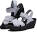 Lookbook (Women) Skechers Parallel 'Fashion Casual Wedge Sandal Grey Purple' 38658-GYLV
