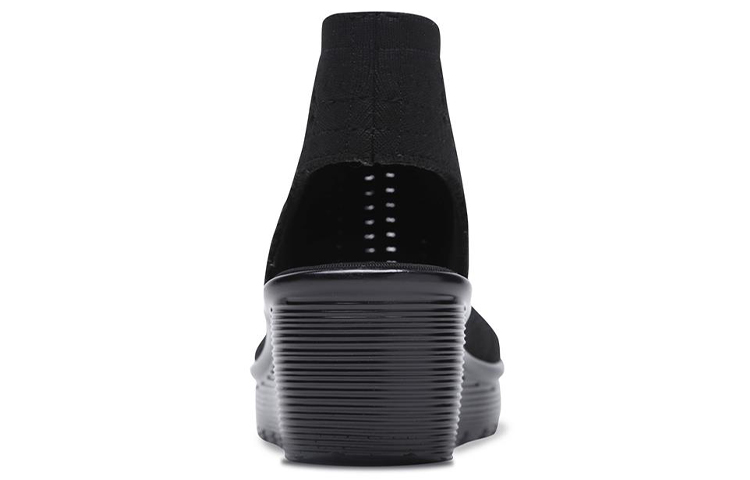 Shop (Women) Skechers Parallel 'Fashion Casual Wedge Sandal Black' 49829-BLK