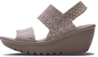 Buy (Women) Skechers Parallel 'Fashion Wedge Sport Sandal - Grey Brown' 38659-TPE
