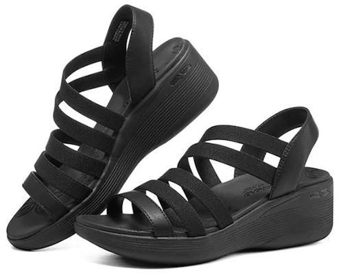 (W) Skechers Pier-Lite ''Total Black'' 163276-BBK Lookbook (W) Skechers Pier-Lite ''Total Black'' 163276-BBK