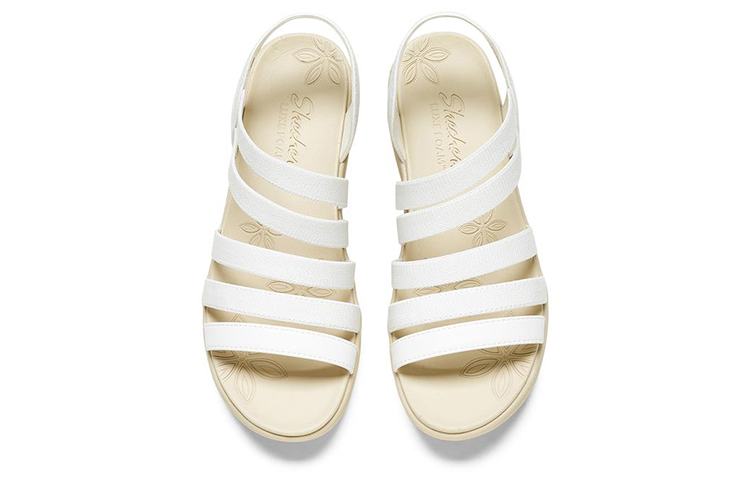 Shop Skechers Pier-Lite 時尚高跟涼鞋 女款 白色