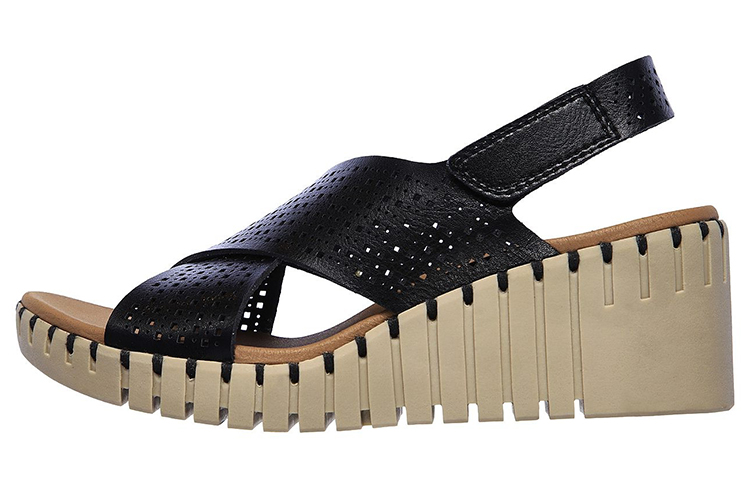 (Women) Skechers Pier Ave 'Beach Chick Black' 163000-BLK