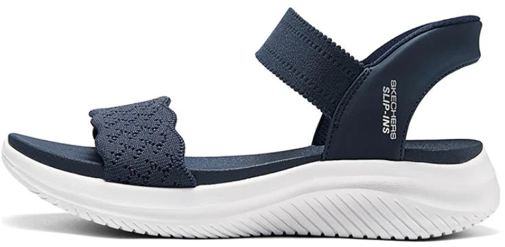 women-skechers-platform-casual-breathable-sandal-navy-blue-119976-nvy
