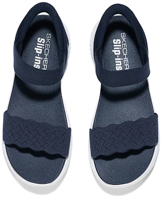 (W) Sandalias Casuales Plataforma Transpirables Skechers 'Azul Marino' 119976-NVY Shop (W) Sandalias Casuales Plataforma Transpirables Skechers 'Azul Marino' 119976-NVY