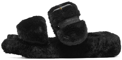 (Women) Skechers Platform Fleece-Lined Mule 'Warm Black Plush' 167238-BBK (Women) Skechers Platform Fleece-Lined Mule 'Warm Black Plush' 167238-BBK