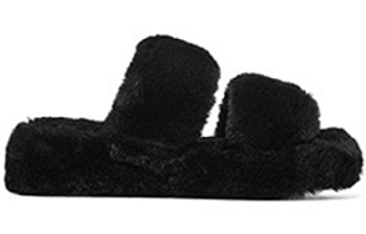 (W) Skechers Platform Fleece-Lined Mule 'Warm Black Plush' 圖 2