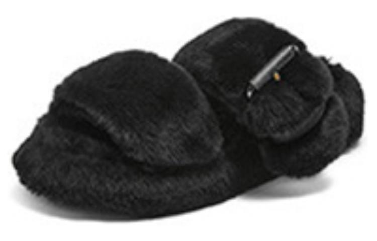 (W) Skechers Platform Fleece-Lined Mule 'Warm Black Plush' 圖 3