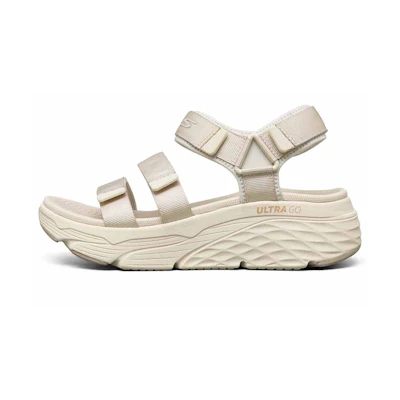 (W) Skechers Platform Peep-Toe Sandal 'Natural'