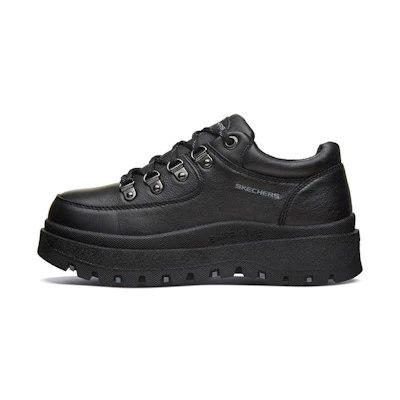 (W) Skechers Platform Sneaker 'Black'