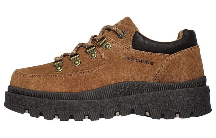 (Women) Skechers Platform Sneaker 'Brown Lace-Up' 48582-TAN