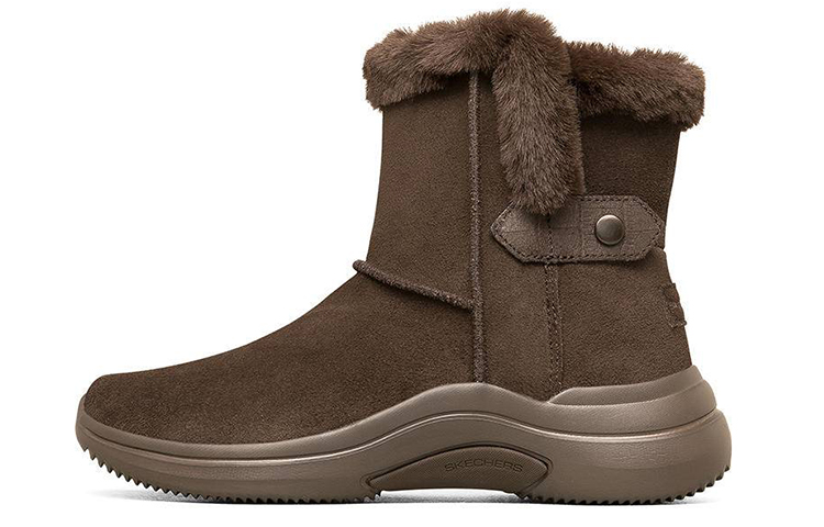 (Women) Skechers Platform Snow Boots 'Chocolate' 144252-CHOC