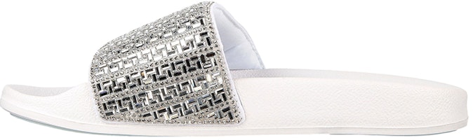 (Women) Skechers Pop Ups 'New Spark Silver-White' 119320-WHT (Women) Skechers Pop Ups 'New Spark Silver-White' 119320-WHT