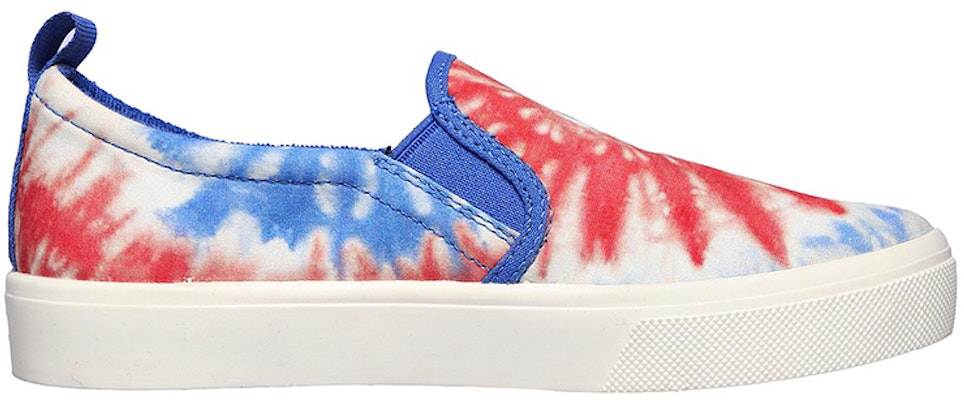 (Women) Skechers Poppy 'Blue Red White Tie-Dye' 155082-WNVR Order (Women) Skechers Poppy 'Blue Red White Tie-Dye' 155082-WNVR