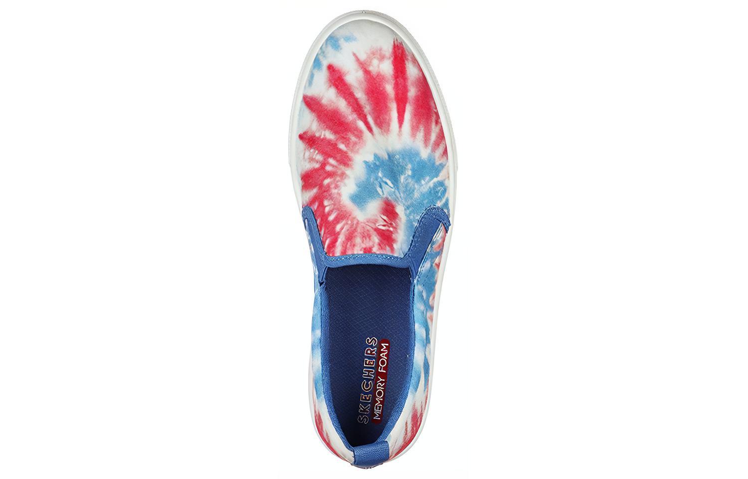 Shop (W) Skechers Poppy ''Blu Rosso Bianco Tie-Dye'' 155082-WNVR