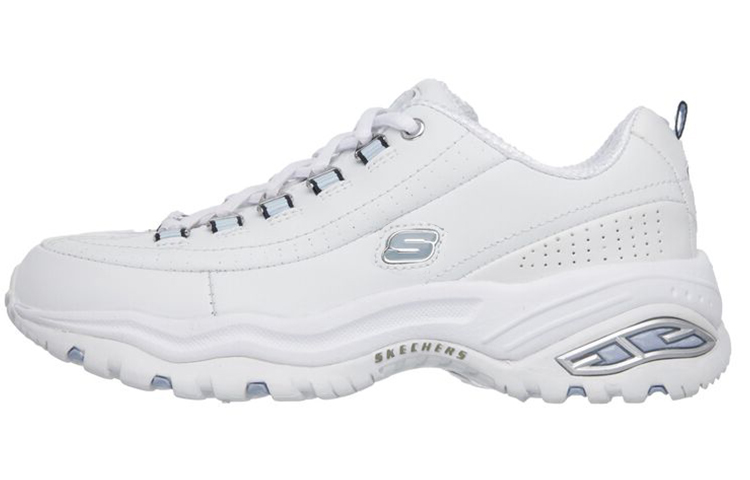 (Women) Skechers Premium 'White Light Blue' 1728-WBL