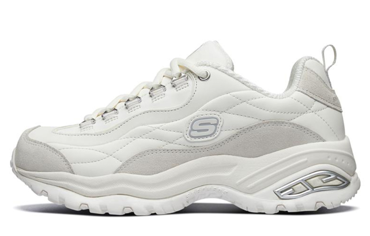 (Women) Skechers Premium Clunky Shoes Gray/White 88888356-OFWT