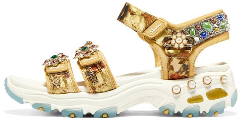 (Women) Skechers Premium Heritage D'Lites - Gemtastic 'White Gold' 149743-WGD Buy (Women) Skechers Premium Heritage D'Lites - Gemtastic 'White Gold' 149743-WGD
