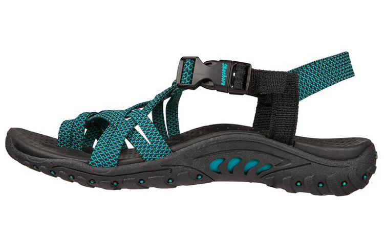 (Women) Skechers Reggae-Irie Mon 'Teal Black' 163013-BKTL