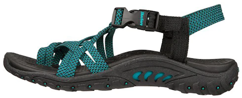 (Women) Skechers Reggae-Irie Mon 'Teal Black' 163013-BKTL (Women) Skechers Reggae-Irie Mon 'Teal Black' 163013-BKTL