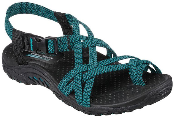 (Women) Skechers Reggae-Irie Mon 'Teal Black' 163013-BKTL Lookbook (Women) Skechers Reggae-Irie Mon 'Teal Black' 163013-BKTL