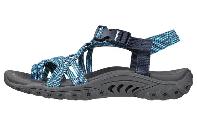 (Women) Skechers Reggae-Irie Mon Sandal 'Blue White' 163013-BLNV