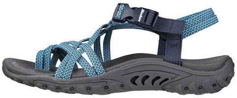 (Women) Skechers Reggae-Irie Mon Sandal 'Blue White' 163013-BLNV (Women) Skechers Reggae-Irie Mon Sandal 'Blue White' 163013-BLNV