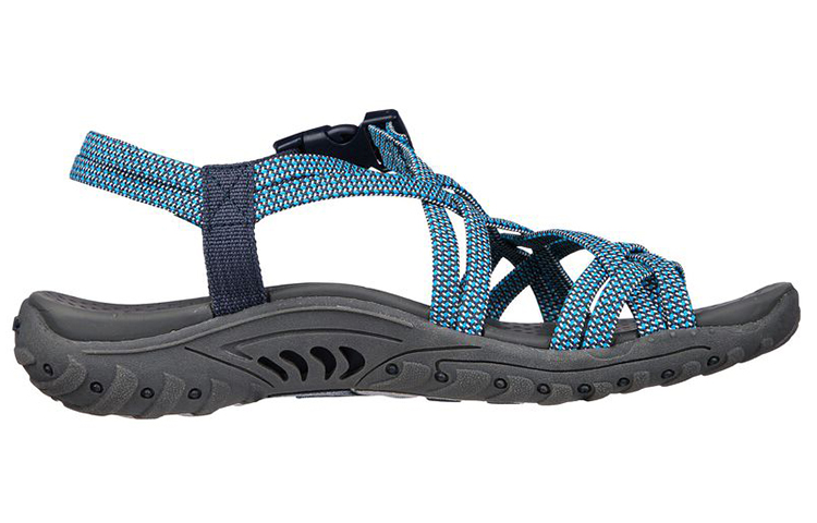 Order (Women) Skechers Reggae-Irie Mon Sandal 'Blue White' 163013-BLNV