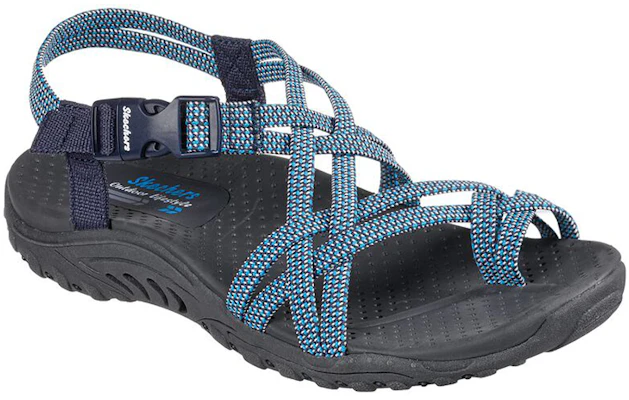 (Women) Skechers Reggae-Irie Mon Sandal 'Blue White' 163013-BLNV Lookbook (Women) Skechers Reggae-Irie Mon Sandal 'Blue White' 163013-BLNV