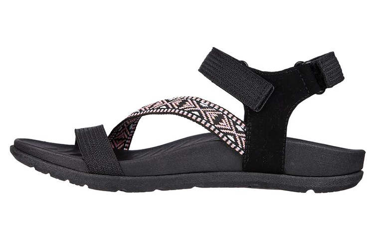 (W) Skechers Reggae-Lite-Beachy Sunrise 'Black Pink'