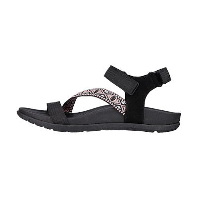 (W) Skechers Reggae-Lite-Beachy Sunrise 'Black Pink'