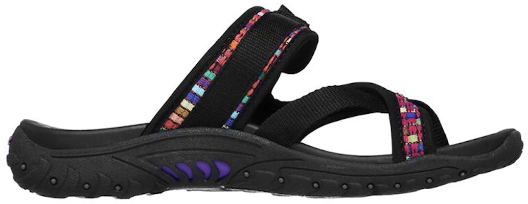 (W) 斯凯奇 Reggae-Mad Swag '黑色多彩' 41124-BLK Order (W) 斯凯奇 Reggae-Mad Swag '黑色多彩' 41124-BLK