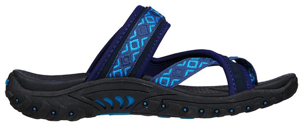 斯凯奇 (Skechers) Reggae-Perfect 舒適耐磨運動拖鞋 女款 藍 Order 斯凯奇 (Skechers) Reggae-Perfect 舒適耐磨運動拖鞋 女款 藍