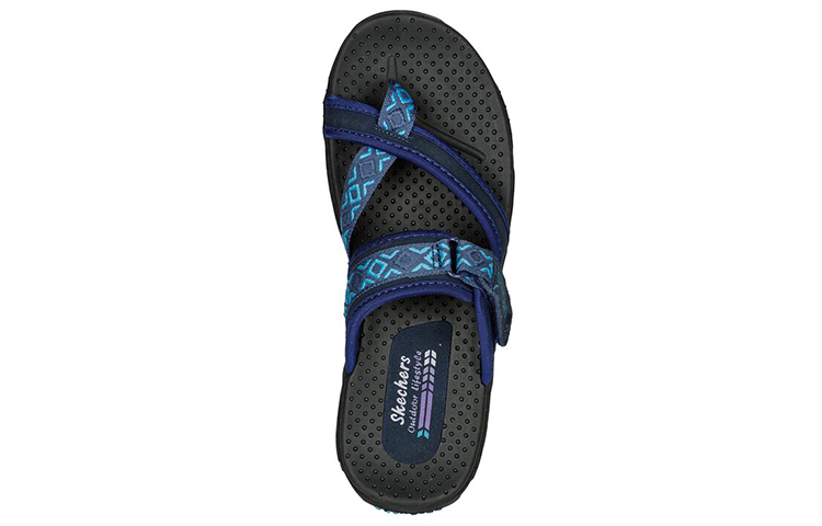 Shop 斯凯奇 (Skechers) Reggae-Perfect 舒適耐磨運動拖鞋 女款 藍