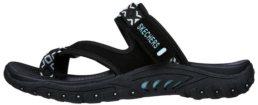 (Women) Skechers Reggae-Perfect Black 'Comfort Durable Sport Slide' 40798-BLK Buy (Women) Skechers Reggae-Perfect Black 'Comfort Durable Sport Slide' 40798-BLK