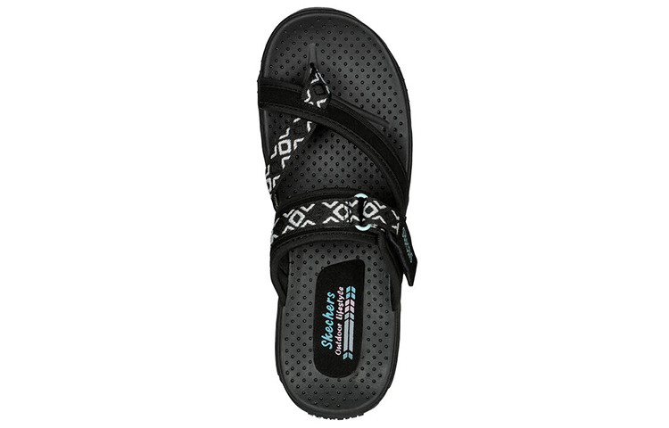 Shop (W) スケッチャーズ Reggae 快適スライド (Sukekchaazu Reggae Kaiteki Suraido) 40798-BLK