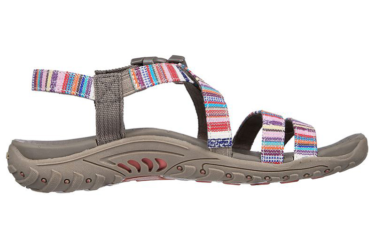 Order (W) レディーススケッチャーズレゲエ-トレイルオンバイ「グレー/ブラウン」163347-TPMT 163347-TPMT