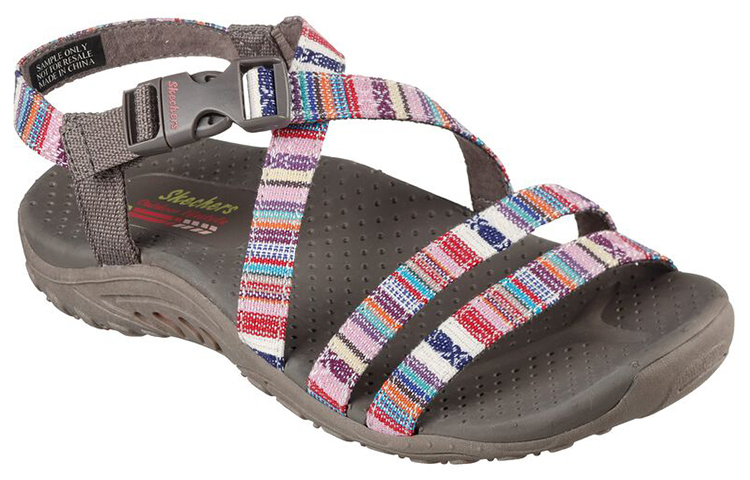 Lookbook (W) レディーススケッチャーズレゲエ-トレイルオンバイ「グレー/ブラウン」163347-TPMT 163347-TPMT