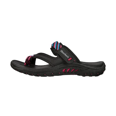 (W) Skechers Reggae-Vibrancy 'Black Blue Pink'